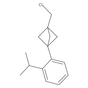 1-(Chloromethyl)-3-(2-propan-2-ylphenyl)bicyclo[1.1.1]pentane Structure