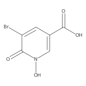 5-Bromo-1-hydroxy-6-oxopyridine-3-carboxylic acid Structure