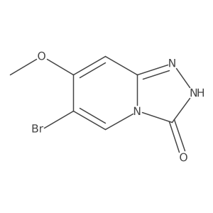 6-Bromo-7-methoxy-[1,2,4]triazolo[4,3-a]pyridin-3(2H)-one Structure