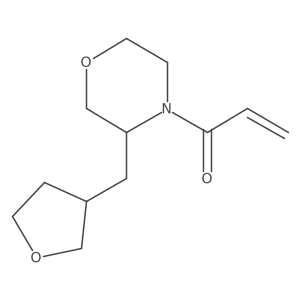 1-[3-(Oxolan-3-ylmethyl)morpholin-4-yl]prop-2-en-1-one结构式