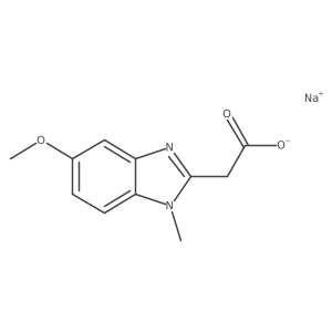 sodium2-(5-methoxy-1-methyl-1H-1,3-benzodiazol-2-yl)acetate结构式