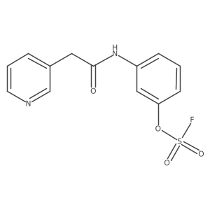 3-[2-(Pyridin-3-yl)acetamido]phenyl sulfurofluoridate结构式
