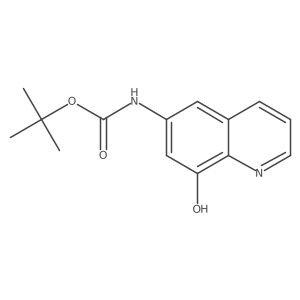 tert-butyl N-(8-hydroxyquinolin-6-yl)carbamate结构式