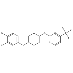 2-({1-[(3,4-Difluorophenyl)methyl]piperidin-4-yl}oxy)-4-(trifluoromethyl)pyrimidine Structure