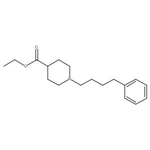 Ethyl 1-(4-phenylbutyl)-4-piperidinecarboxylate Structure