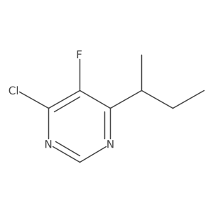 4-(Butan-2-yl)-6-chloro-5-fluoropyrimidine结构式