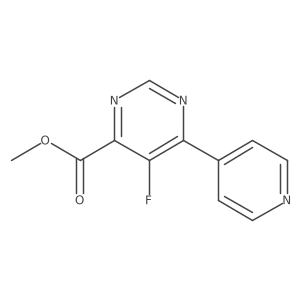 Methyl 5-fluoro-6-(pyridin-4-yl)pyrimidine-4-carboxylate Structure