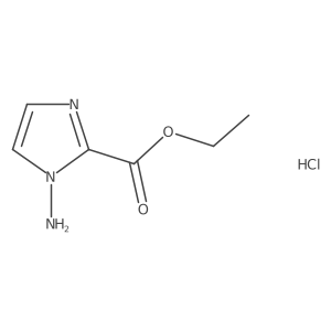 ethyl 1-amino-1H-imidazole-2-carboxylate hydrochloride结构式