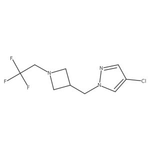 4-chloro-1-{[1-(2,2,2-trifluoroethyl)azetidin-3-yl]methyl}-1H-pyrazole Structure