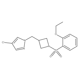 4-chloro-1-{[1-(2-ethoxybenzenesulfonyl)azetidin-3-yl]methyl}-1H-pyrazole Structure