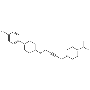 1-(4-{[1-(5-Chloropyridin-2-yl)piperidin-4-yl]oxy}but-2-yn-1-yl)-4-(propan-2-yl)piperazine结构式