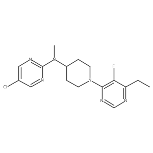 5-chloro-N-[1-(6-ethyl-5-fluoropyrimidin-4-yl)piperidin-4-yl]-N-methylpyrimidin-2-amine Structure