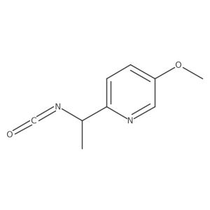 2-(1-Isocyanatoethyl)-5-methoxypyridine Structure