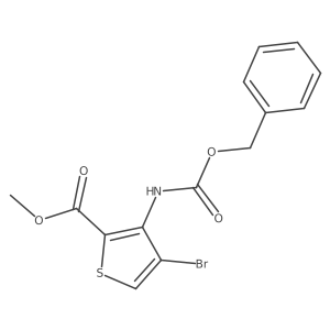 Methyl 3-{[(benzyloxy)carbonyl]amino}-4-bromothiophene-2-carboxylate Structure