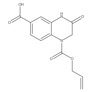 3-Oxo-1-[(prop-2-en-1-yloxy)carbonyl]-1,2,3,4-tetrahydroquinoxaline-6-carboxylic acid Structure