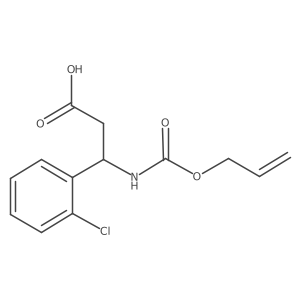 3-(2-Chlorophenyl)-3-{[(prop-2-en-1-yloxy)carbonyl]amino}propanoic acid结构式