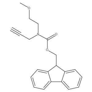 (9H-fluoren-9-yl)methyl N-(2-methoxyethyl)-N-(prop-2-yn-1-yl)carbamate结构式