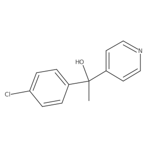 1-(4-Chloro-phenyl)-1-pyridin-4-yl-ethanol结构式