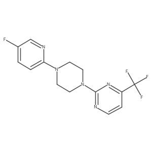 2-[4-(5-Fluoropyridin-2-yl)piperazin-1-yl]-4-(trifluoromethyl)pyrimidine Structure