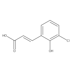 Cinnamic acid, 3-chloro-2-hydroxy-, (Z)- Structure