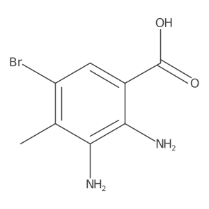 2,3-Diamino-5-bromo-4-methylbenzoic acid结构式