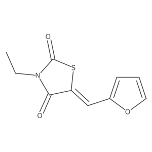 3-Ethyl-5-(furan-2-ylmethylene)thiazolidine-2,4-dione Structure