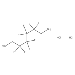 2,2,3,3,4,4,5,5-Octafluorohexane-1,6-diamine dihydrochloride Structure