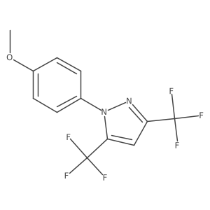 1-(4-methoxyphenyl)-3,5-bis(trifluoromethyl)-1H-pyrazole Structure