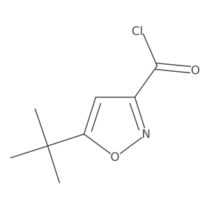 5-(1,1-Dimethylethyl)-3-isoxazolecarbonyl chloride结构式