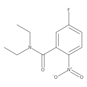 N,N-diethyl-5-fluoro-2-nitrobenzamide结构式