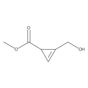 Methyl 2-(hydroxymethyl)cycloprop-2-ene-1-carboxylate Structure