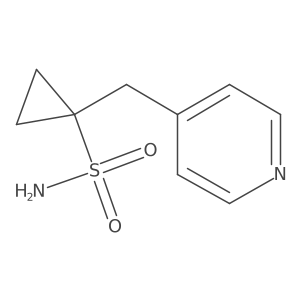 1-(Pyridin-4-ylmethyl)cyclopropane-1-sulfonamide Structure