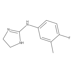 N-(4-fluoro-3-methylphenyl)-4,5-dihydro-1H-imidazol-2-amine结构式