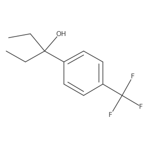 Benzenemethanol, alpha,alpha-diethyl-4-(trifluoromethyl)- Structure