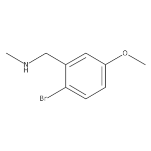 [(2-Bromo-5-methoxyphenyl)methyl](methyl)amine Structure