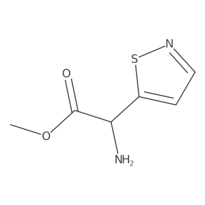 Methyl 2-amino-2-(1,2-thiazol-5-yl)acetate结构式