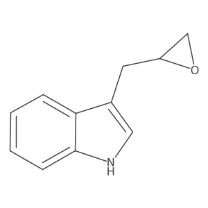 3-[(oxiran-2-yl)methyl]-1H-indole结构式