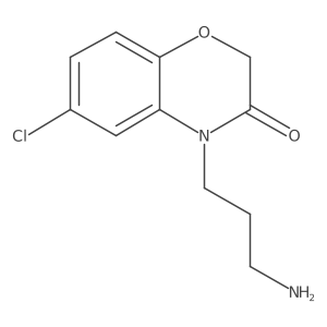 4-(3-Aminopropyl)-6-chloro-2H-1,4-benzoxazin-3(4H)-one Structure