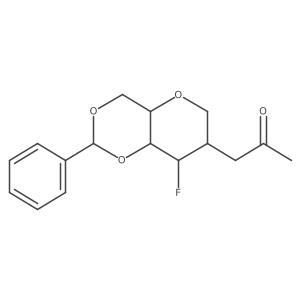 1-((2R,4aR,7S,8R,8aR)-8-Fluoro-2-phenylhexahydropyrano[3,2-d][1,3]dioxin-7-yl)propan-2-one Structure