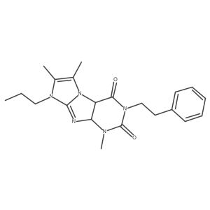 1,6,7-trimethyl-3-(2-phenylethyl)-8-propyl-1H,2H,3H,4H,8H-imidazo[1,2-g]purine-2,4-dione Structure