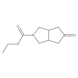5-Oxo-hexahydro-cyclopenta[c]pyrrole-2-carboxylic acid ethyl ester Structure