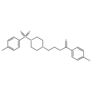 2-(4-Tosylpiperazin-1-yl)ethyl 4-chlorobenzoate结构式