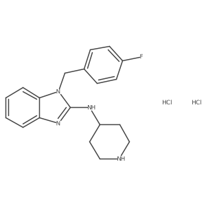 1-(4-Fluorobenzyl)-N-(piperidin-4-yl)-1H-benzo[d]imidazol-2-amine dihydrochloride Structure