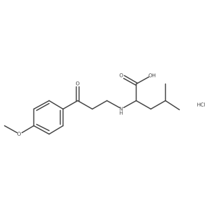 N-(3-(4-Methoxyphenyl)-3-oxopropyl)-L-leucine hydrochloride结构式