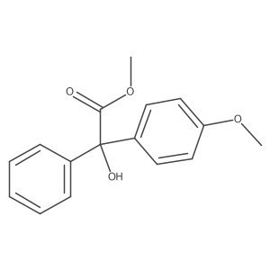 Methyl 2-hydroxy-2-(4-methoxyphenyl)-2-phenylacetate Structure