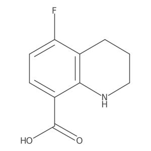 5-Fluoro-1,2,3,4-tetrahydroquinoline-8-carboxylic acid结构式