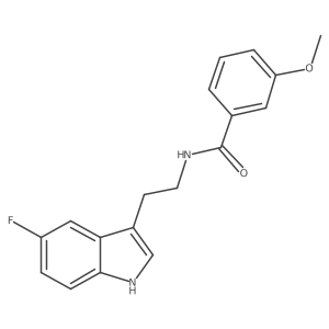 N-[2-(5-fluoro-1H-indol-3-yl)ethyl]-3-methoxybenzamide结构式