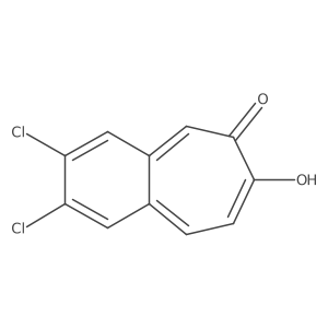 2,3-Dichloro-6-hydroxy-7H-benzocyclohepten-7-one结构式