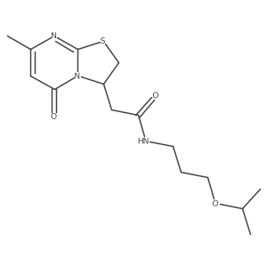 N-(3-isopropoxypropyl)-2-(7-methyl-5-oxo-3,5-dihydro-2H-thiazolo[3,2-a]pyrimidin-3-yl)acetamide Structure
