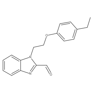1-[2-(4-Ethylphenoxy)ethyl]-1H-1,3-benzodiazole-2-carbaldehyde结构式